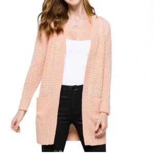Women's Pink Knit Cardigan Sweater  NWT Preppy
